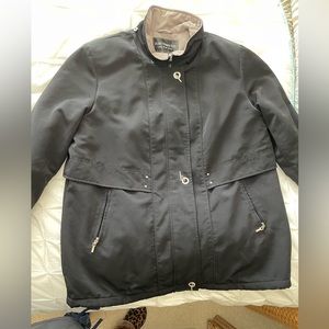 Fleet Street lined black coat. Size XL.. excellent condition